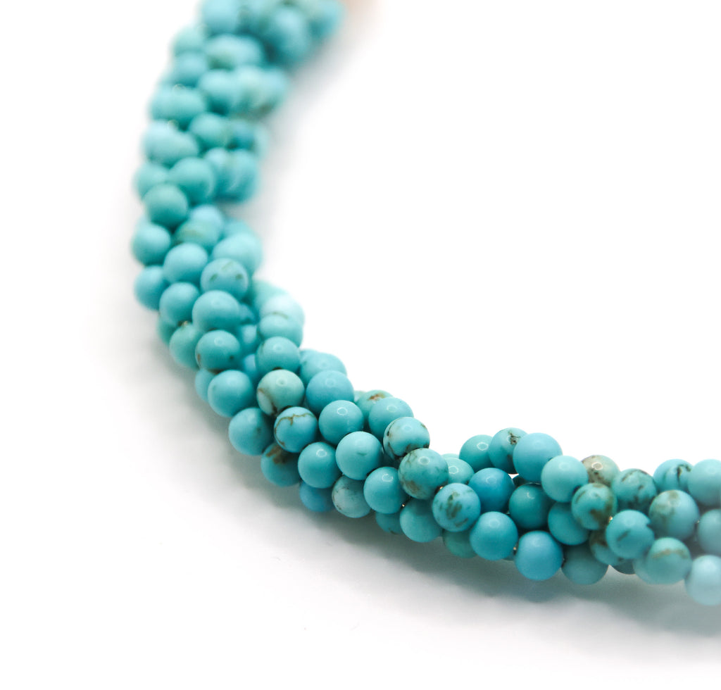 Choker Azur Torsadée - Collection perlée